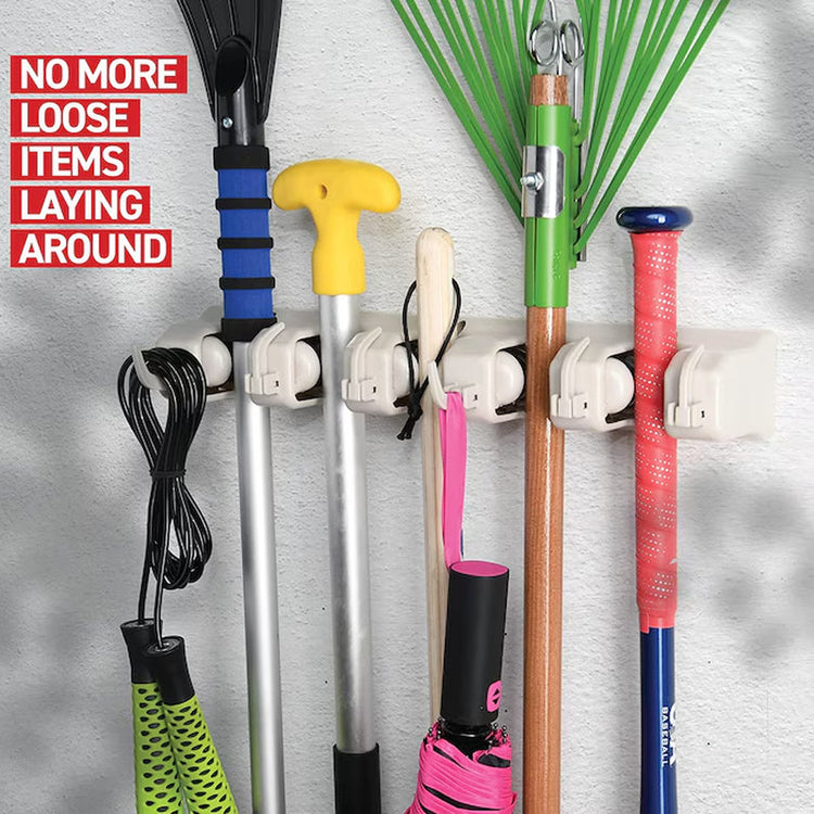 1 -Tier Cabinet-Mount Gray Plastic Mop