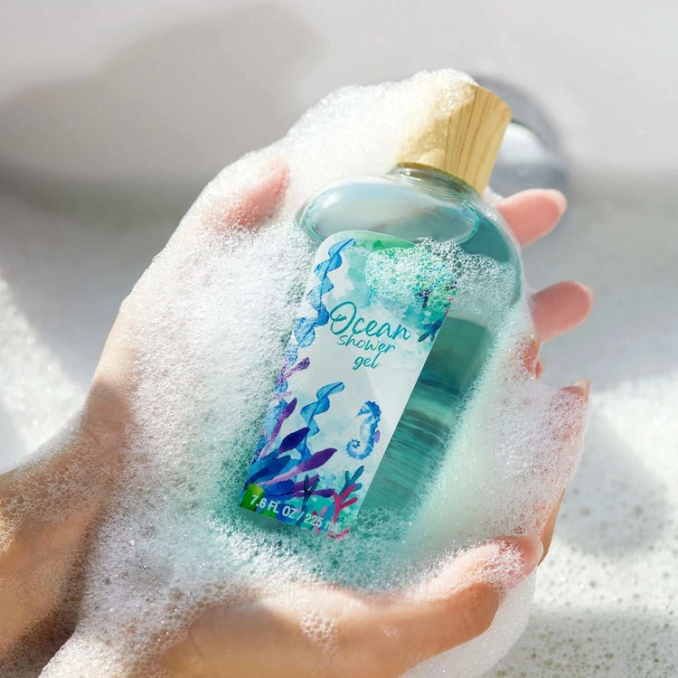 Bath and body Gift Baskets for Women - 12 Pcs Ocean Spa Gift Sets, Luxury Mothers Day Gifts for Mom