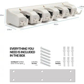 1 -Tier Cabinet-Mount Gray Plastic Mop