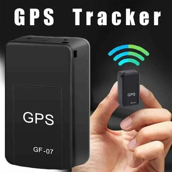 Compact universal tracking device GF-07 mini car tracker with magnetic GPS real-time tracking.
