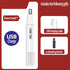 White electric nose hair trimmer with USB charging cable and cleaning brush included